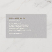 Finance Faux Gouden Gouden Moderne Professioneel I Visitekaartje (Achterkant)