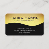 Finance Graph | Gold Black Visitekaartje (Achterkant)