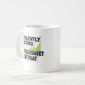 Finance Growth Chart Motivational Mug Koffiemok (Voorkant links)