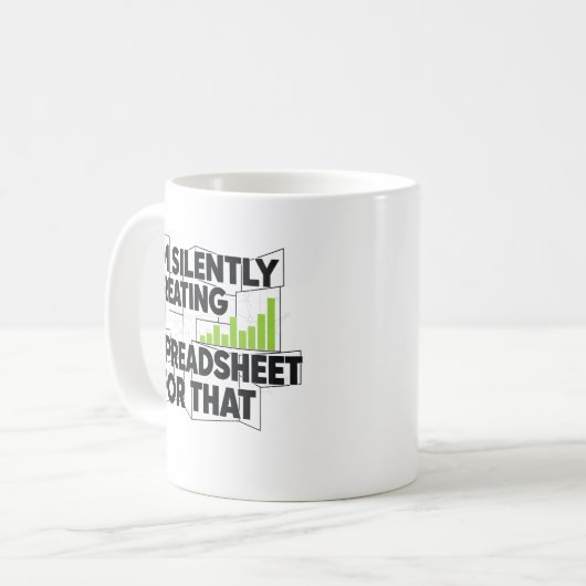 Finance Growth Chart Motivational Mug Koffiemok (Voorkant links)