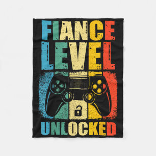 Finance Level ontgrendeld bruiloft gamer bruidegom Fleece Deken