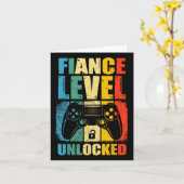 Finance Level ontgrendeld bruiloft gamer bruidegom Kaart (Gele Bloem)