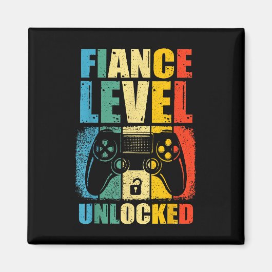 Finance Level ontgrendeld bruiloft gamer bruidegom Magneet (Voorkant)