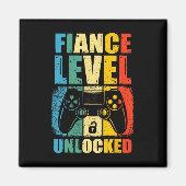 Finance Level ontgrendeld bruiloft gamer bruidegom Magneet (Voorkant)