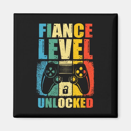 Finance Level ontgrendeld bruiloft gamer bruidegom Magneet (Voorkant)