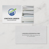 Finance Logo | Accountant Record Keeping Books Visitekaartje (Voorkant / Achterkant)