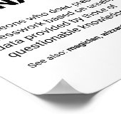 Finance Manager Funny Specialist Definitie Poster (Hoek)