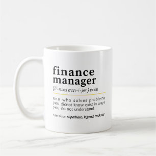 Finance Manager – Grappige Definitie  Koffiemok