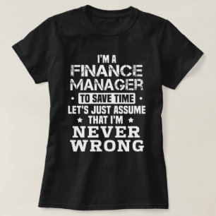 Finance Manager T-shirt