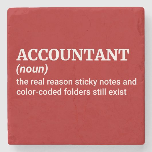 Finance Nerd Humor Stenen Onderzetter (Voorkant)