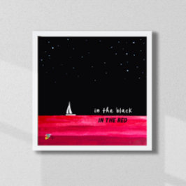 Finance Poster Art Accountant Kantoor Zwart en Roo