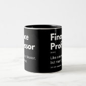 Finance Professor Grappige Leraren Definitie Tweekleurige Koffiemok (Center)