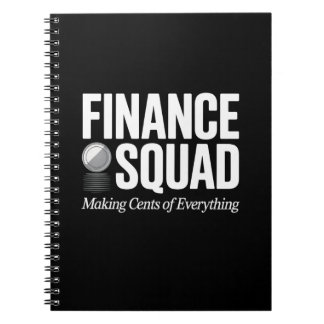 Finance Squad Funny Quote Office Humor Design Notitieboek