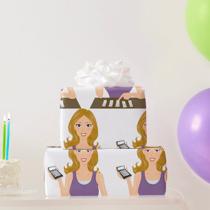 Finance Woman Cadeaupapier