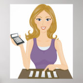 Finance Woman Poster (Voorkant)
