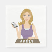 Finance Woman Servet (Voorkant)