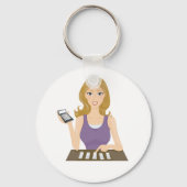 Finance Woman Sleutelhanger (Voorkant)