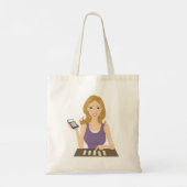 Finance Woman Tote Bag (Achterkant)