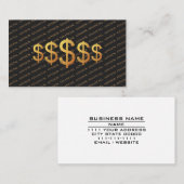 Financial Advisor Dollar Symbol Finance Management Visitekaartje (Voorkant / Achterkant)