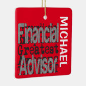 Financial Advisor Extraordinaire CUSTOM Keramisch Ornament (Rechts)
