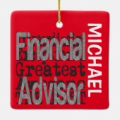 Financial Advisor Extraordinaire CUSTOM Keramisch Ornament (Achterkant)