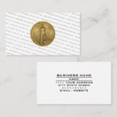 Financial Advisor Money Management Gold Coin Pro Visitekaartje (Voorkant / Achterkant)