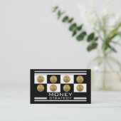 Financial Advisor Money Strategy Wealth Management Visitekaartje (Staand voorkant)