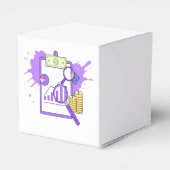 Financial Analysis Report Money Magnifying Glass Bedankdoosjes (Achterkant)