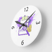 Financial Analysis Report Money Magnifying Glass Ronde Klok (Hoek)