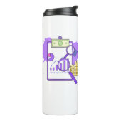 Financial Analysis Report Money Magnifying Glass Thermosbeker (Gedraaid links)