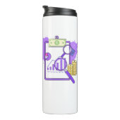 Financial Analysis Report Money Magnifying Glass Thermosbeker (Geroteerd rechts)