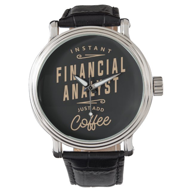 Financial Analyst Funny Job Occupation Watch Horloge (Voorkant)