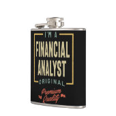 Financial Analyst Job Title Mannen Women Gift Heupfles (Links)