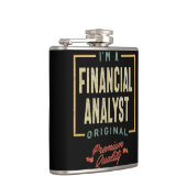 Financial Analyst Job Title Mannen Women Gift Heupfles (Rechts)