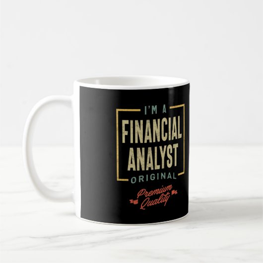 Financial Analyst Job Title Mannen Women Gift Koffiemok (Links)