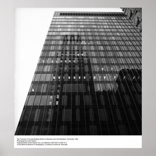Financial Building 1966, door Ansel Adams Poster (Voorkant)