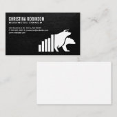 Financial Bull Beer Graph | Voorraden Visitekaartje (Voorkant / Achterkant)