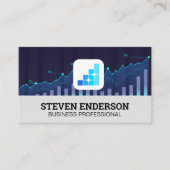 Financial Chart | Graph Chart | Data Visitekaartje (Voorkant)