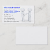 Financial Consulting Insurance Agent Visitekaartje (Voorkant / Achterkant)