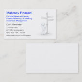 Financial Consulting Insurance Agent Visitekaartje (Voorkant / Achterkant)