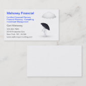 Financial Consulting Insurance Agent Visitekaartje (Voorkant / Achterkant)