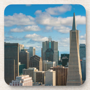 Financial District Skyline van San Francisco Bier Onderzetter
