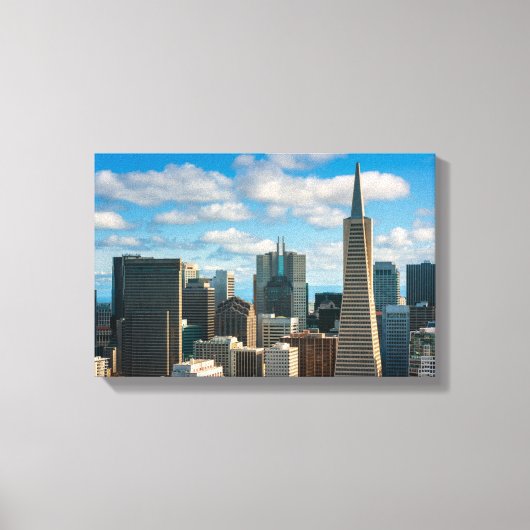 Financial District Skyline van San Francisco Canvas Afdruk (Voorkant)