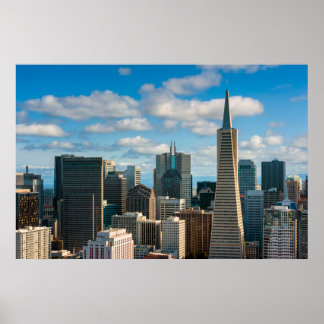 Financial District Skyline van San Francisco Poster