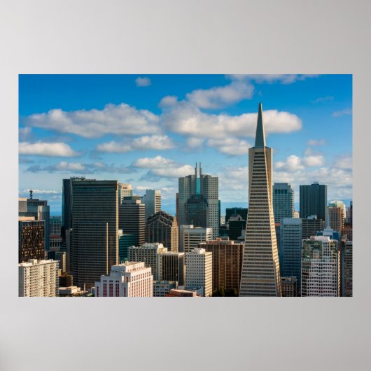 Financial District Skyline van San Francisco Poster (Voorkant)