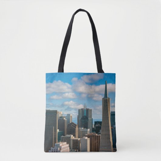 Financial District Skyline van San Francisco Tote Bag (Voorkant)