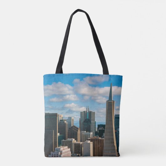 Financial District Skyline van San Francisco Tote Bag (Achterkant)