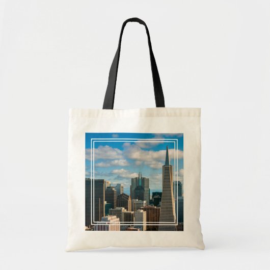 Financial District Skyline van San Francisco Tote Bag (Voorkant)