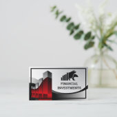 Financial Graph Logo | Bull Beer Market Icon Visitekaartje (Staand voorkant)