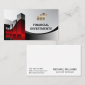 Financial Graph Logo | Gold Bar Visitekaartje (Voorkant / Achterkant)